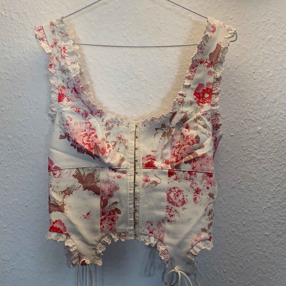 For love & lemons floral bustier